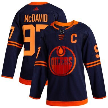 adidas Connor McDavid Edmonton Oilers Navy Alternate Authentic Player Jersey