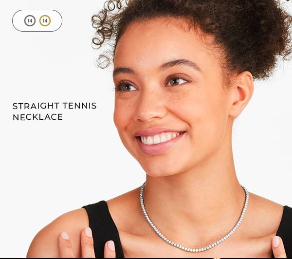 Straight Tennis Necklace