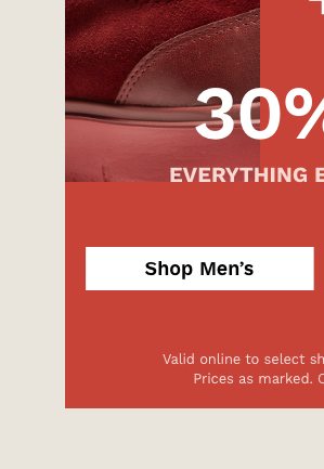 30% off Men's Styles