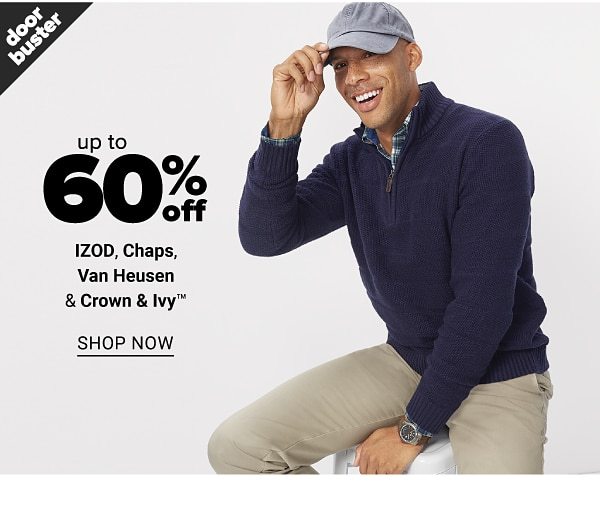 Up to 60% off izod, chaps, van heusen & crown & ivy - Shop Now