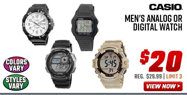 CASIO Men's Analog or Digital Watch