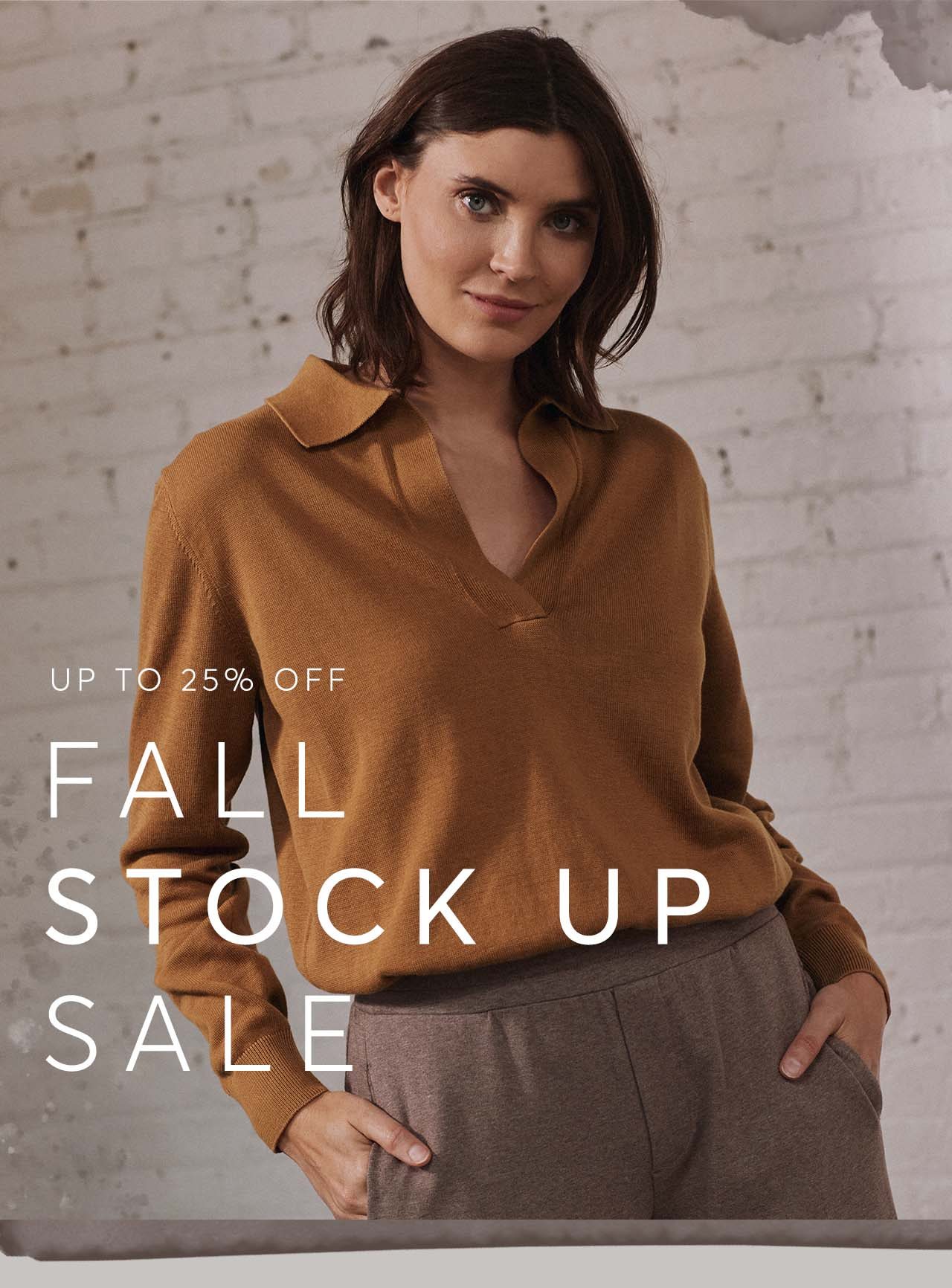 Fall Stock Up Sale: Up to 25% off.