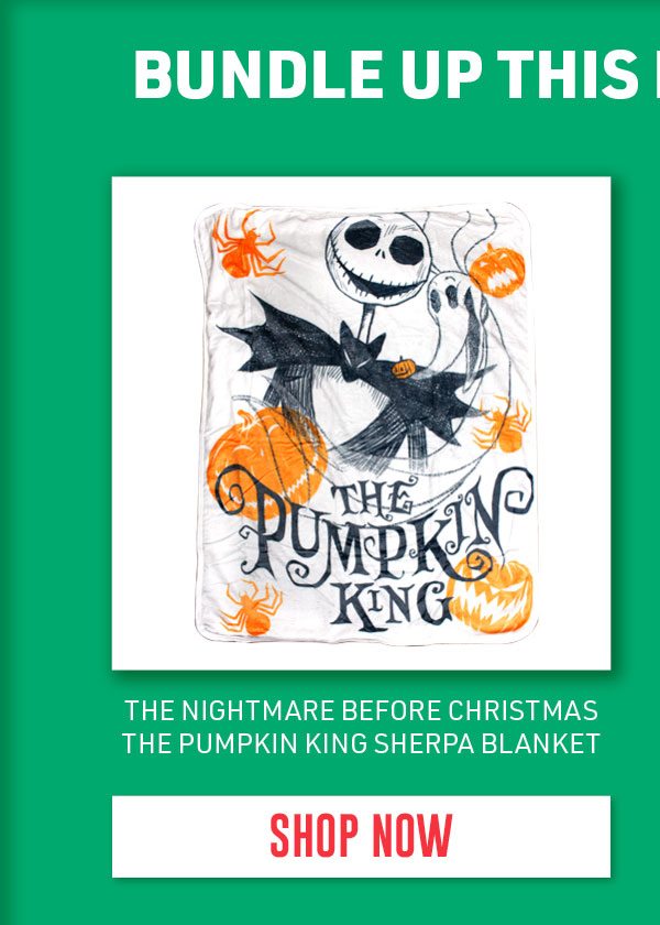 The Pumpkin King Sherpa Blanket