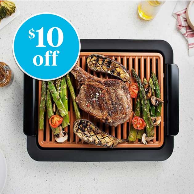 Gotham™ Steel Electric Smokeless Grill and Griddle - $10 off