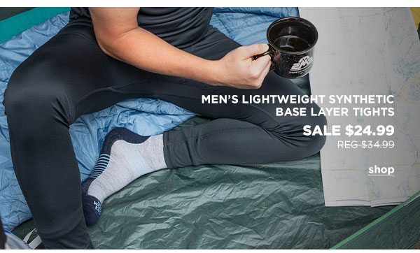 Men's Lightweight Synthetic Base Layer Tights - Click to Shop