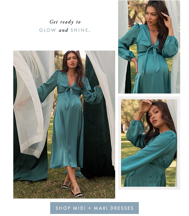 Shop Midi + Maxi Dresses