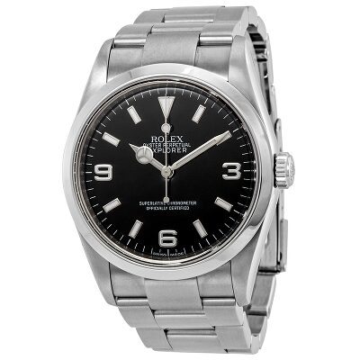 Price drop The Pre owned Rolex Explorer 1 Black Dial Men s