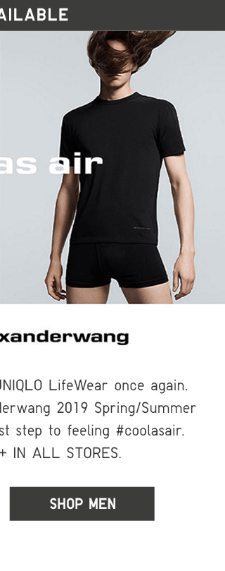 AIRISM - UNIQLO AND ALEXANDERWANG - SHOP MEN