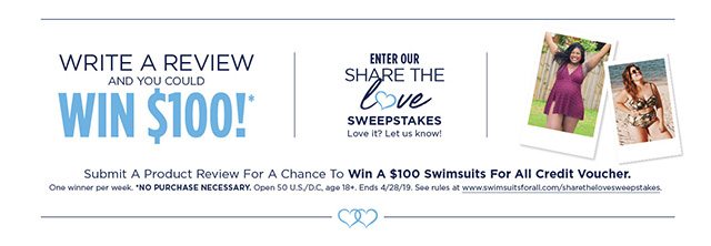 Enter Our Share The Love Sweepstakes