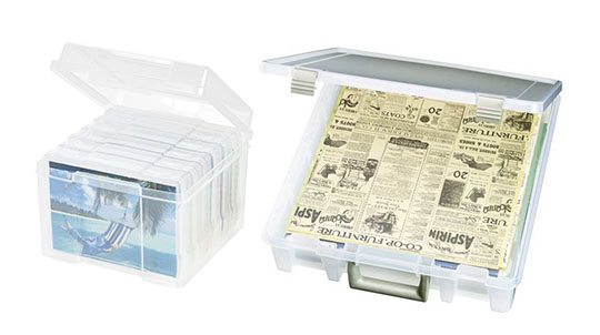 Papercrafting and Plastic Storage.