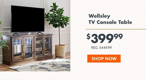 broyhill wellsley tv console table