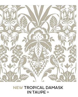 Tropical Damask in Taupe