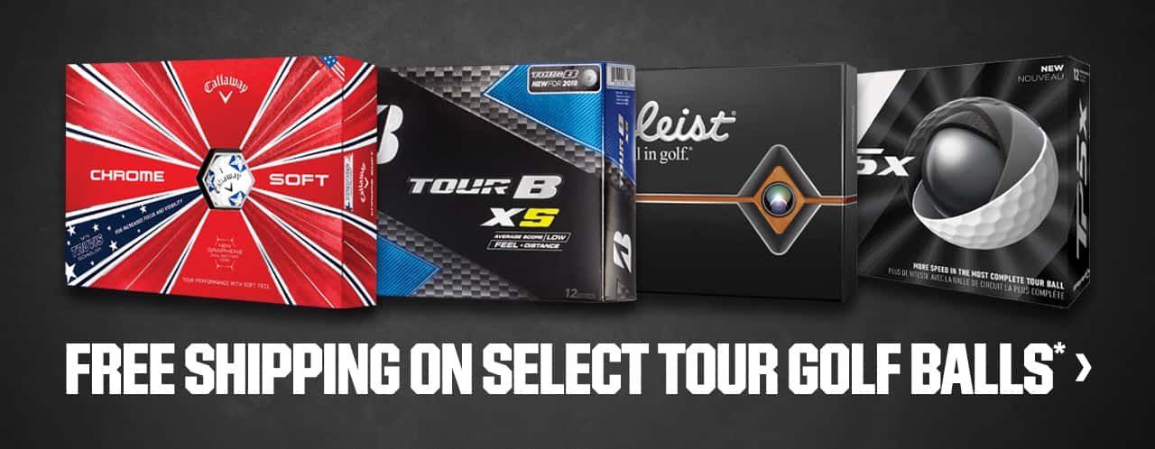 FREE SHIPPING ON SELECT TOUR GOLF BALLS