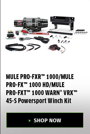 MULE PRO-FXR™ 1000/MULE PRO-FX™ 1000 HD/MULE PRO-FXT™ 1000 WARN® VRX™ 45-S Powersport Winch Kit