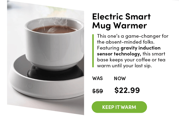 Electric Smart Mug Warmer | Keep It Warm