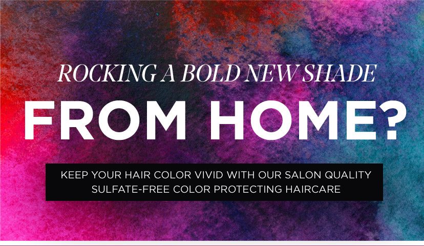 Keep your hair color vivid with our salon quality sulfate-free color protecting haircare