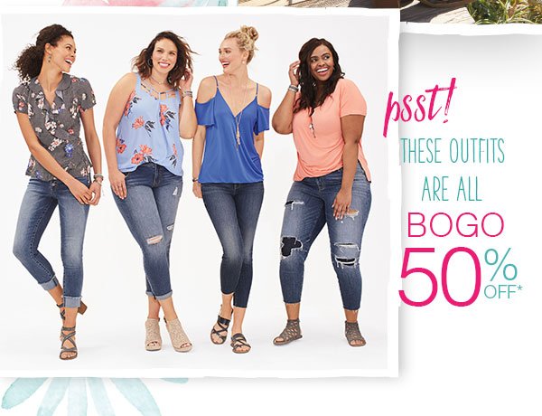 Psst! These outfits are all BOGO 50% off*