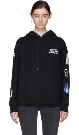 Alexander Wang - SSENSE Exclusive Black Sponsored Hoodie