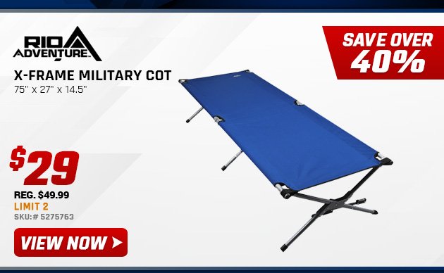 Rio X-Frame Military Cot