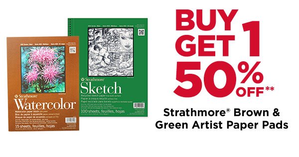 Strathmore Brown & Green Artist Paper Pads