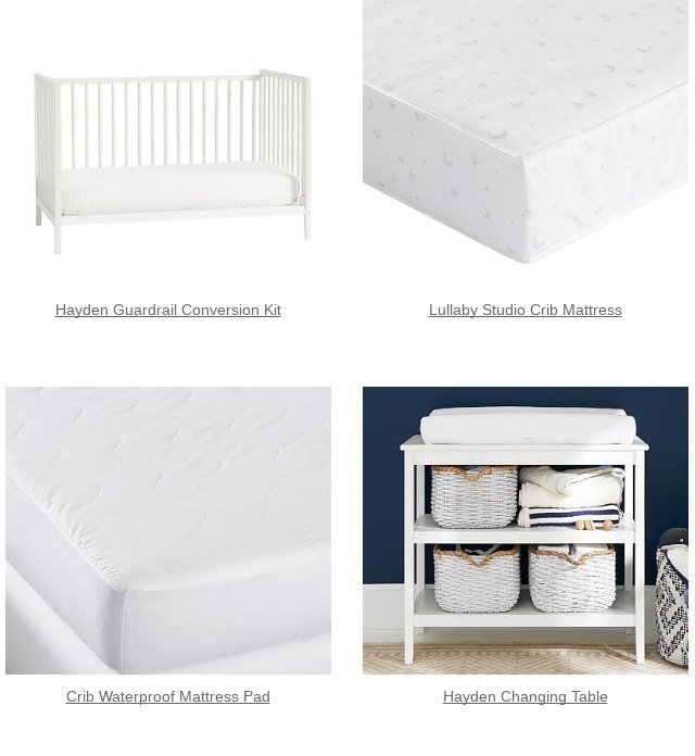 Yes You Deserve This Hayden Crib Pottery Barn Kids Email Archive