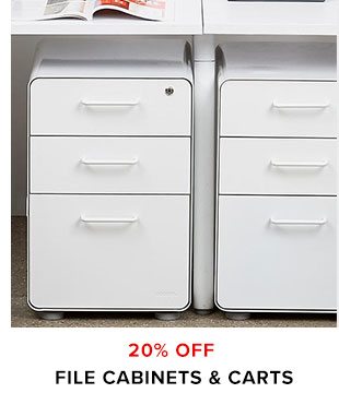 20% off File Cabinets & Carts