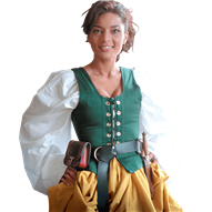 Medieval Twill Bodice