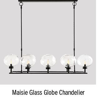 Maisie Glass Globe Chandelier