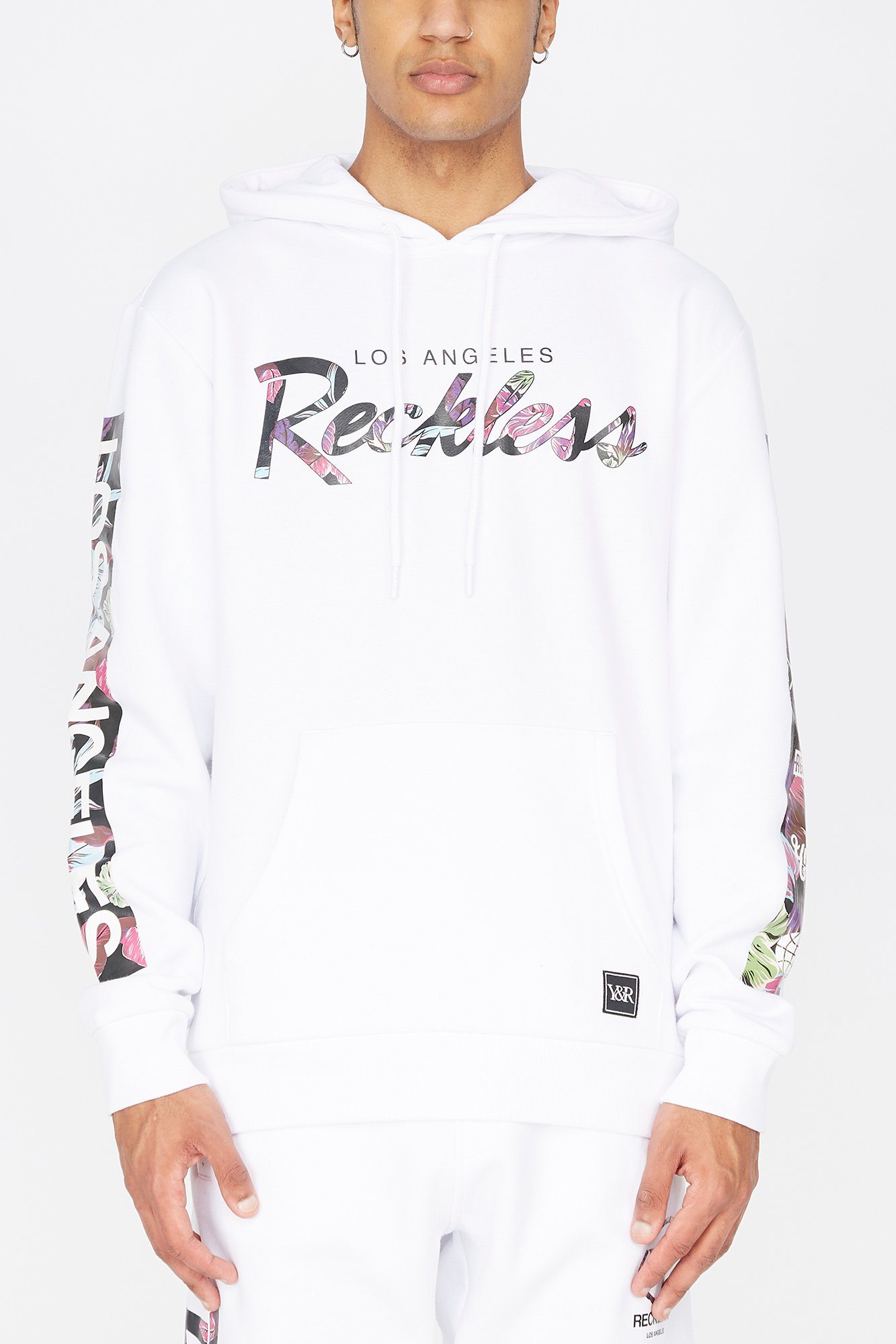 Image of Young & Reckless Mens Floral Fill Hoodie