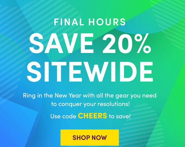 Final Hours Save 20% Sitewide Use Code CHEERS | Shop Now