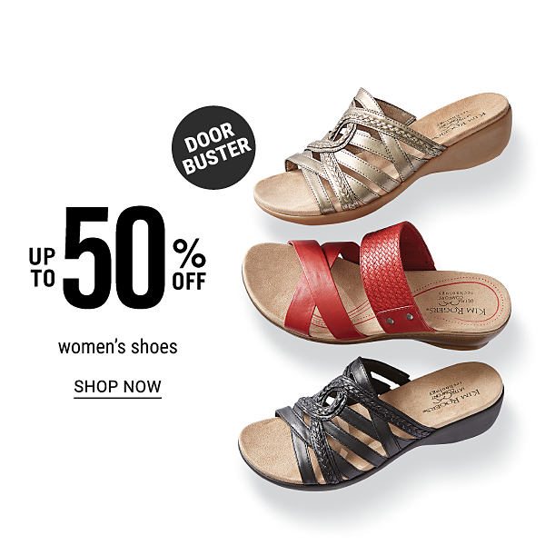 Doorbuster - Up to 50% off women's shoes. Shop Now.