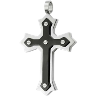 Layered Gothic Cross Pendant