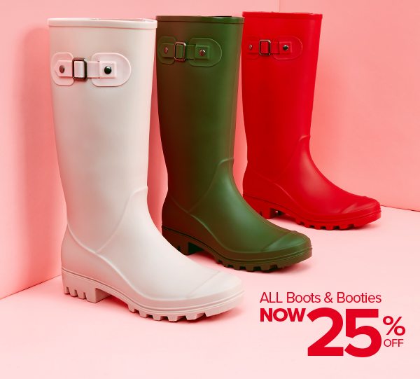 Shop 25% Off Boots & Booties