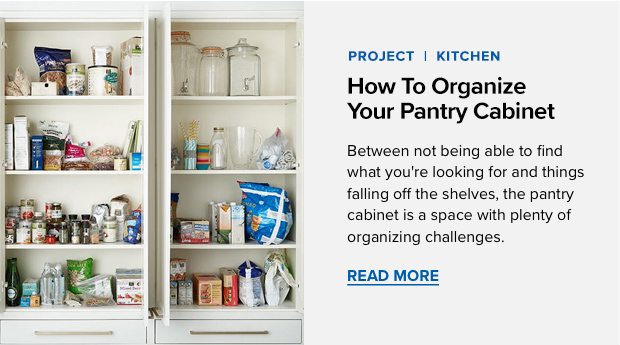 Organize Your Pantry Cabinet