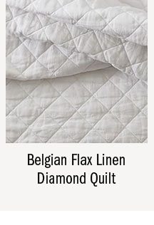 Belgian Flax Linen Diamond Quilt