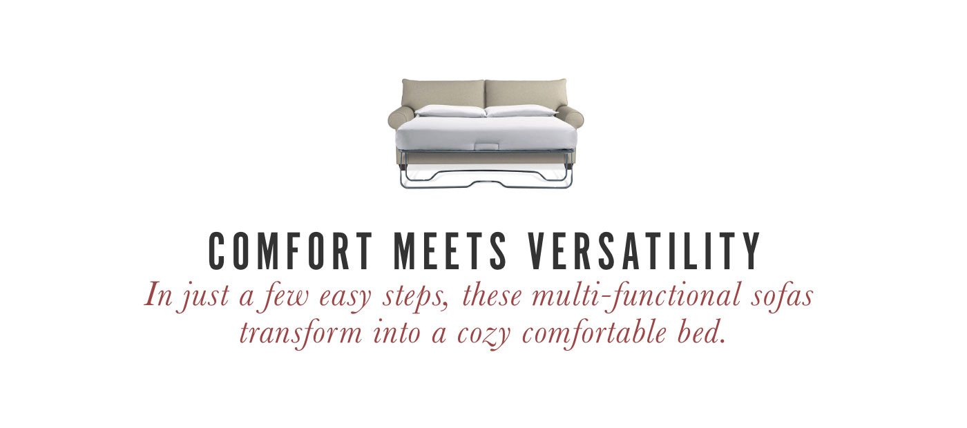 Comfort Meets Versatility with Sleeper Sofas.