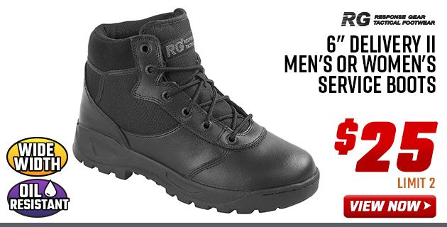 Response Gear 6” Delivery II Men's or Women's Service Boots