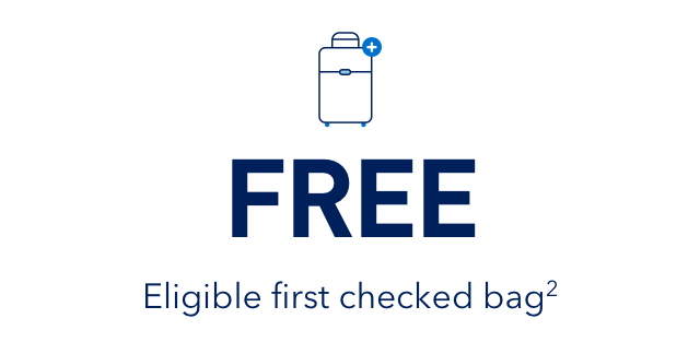 Free eligible first checked bag (2)