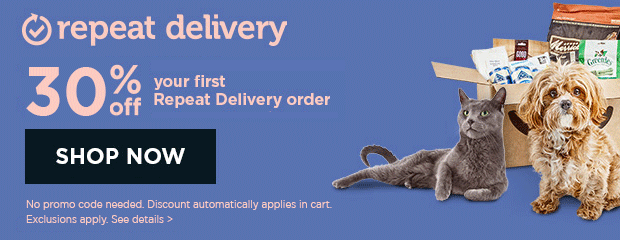 Save 30% on your first Repeat Delivery order! Shop now.