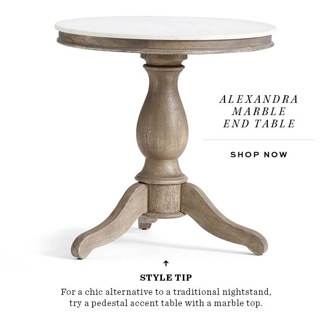 Alexandra Marble End Table