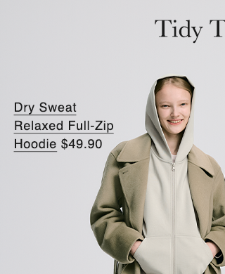 PDP5 - WOMEN DRY SWEAT RELAXED FULL ZIP HOODIE