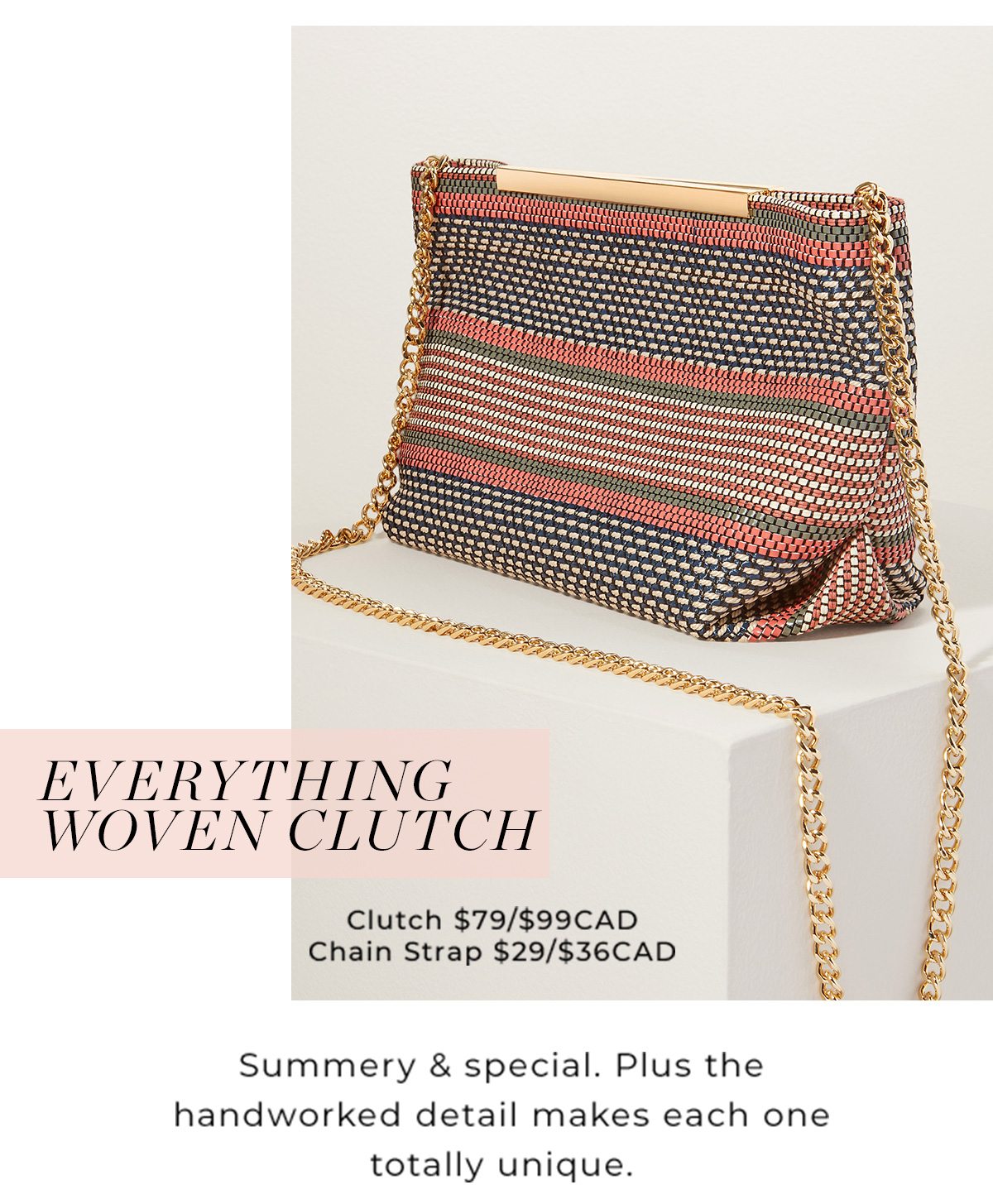 The Everything Woven Clutch 