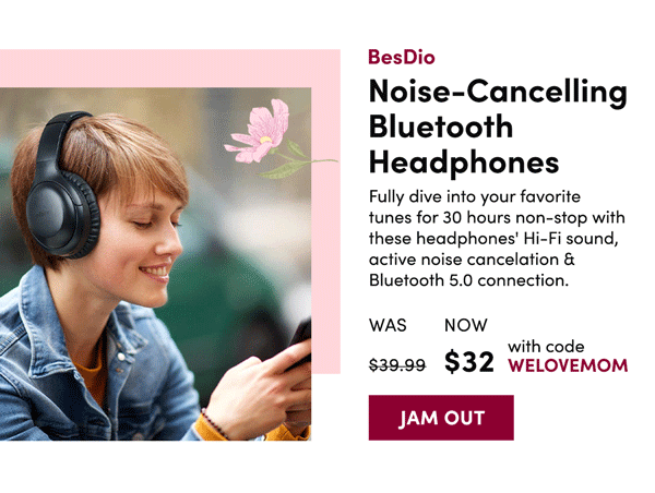 BesDio Noise-Cancelling Bluetooth Headphones | Jam Out 