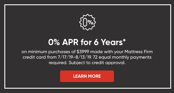 0% APR for 6 years*