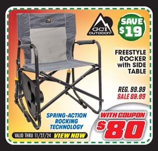 GCI Outdoor Freestyle Rocker with Side Table