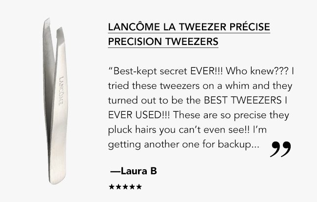 Lancome la tweezer precise precision tweezers