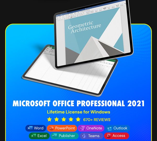 Microsoft Office Professional 2021 for Windows: Lifetime License