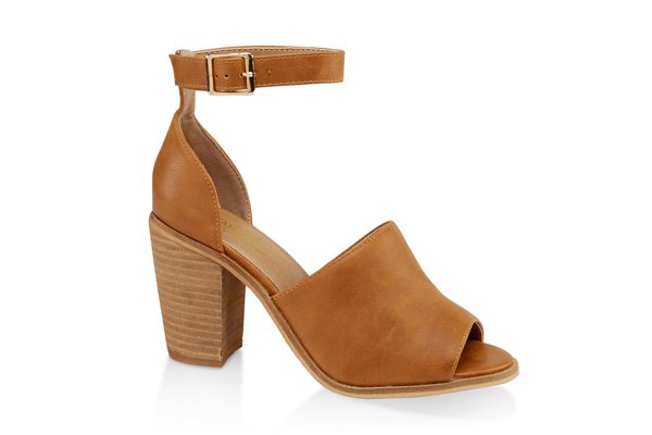 Open Toe Block Heel Sandals