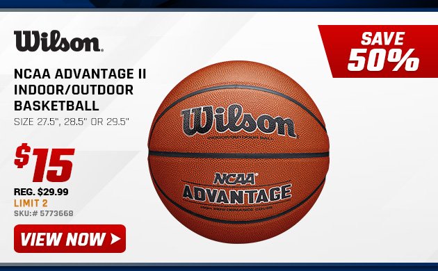 Wilson NCAA Advantage II Indoor/Outdoor Basketball