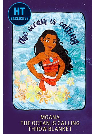 Moana The Ocean is Calling Throw Blanket